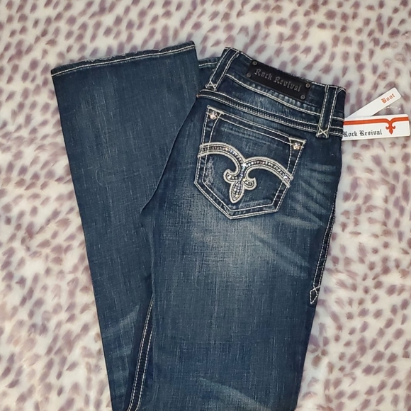 ROCK REVIVAL SIZE 31 JEANS ALANIS BOOTCUT - Picture 6 of 6